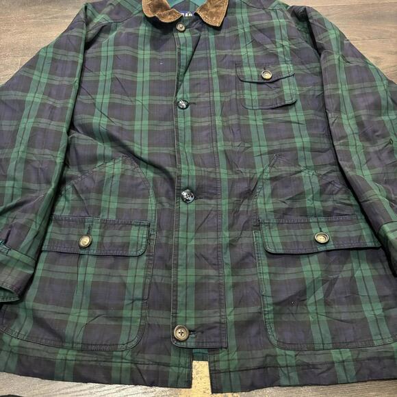 Vintage Gap Tartan Field Coat 00s XL - Picture 3 of 8